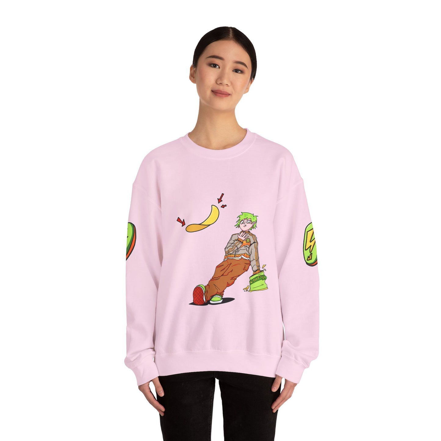 Falling Chips Star Crest Crewneck Sweatshirt