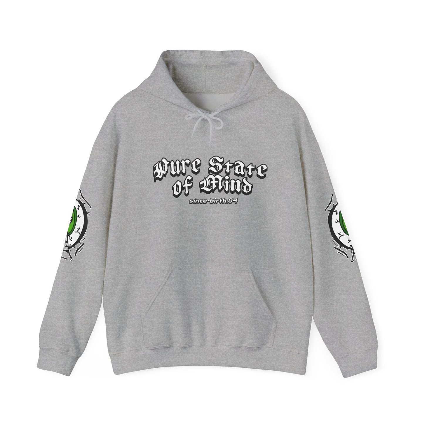 Hoodie — Green Eye Graphic Hoodie with “Stay Focus Bro”