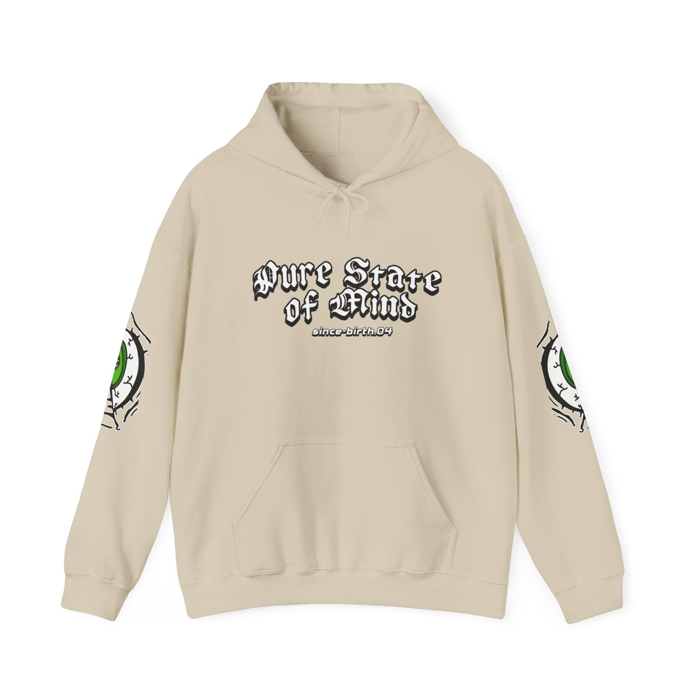 Hoodie — Green Eye Graphic Hoodie with “Stay Focus Bro”