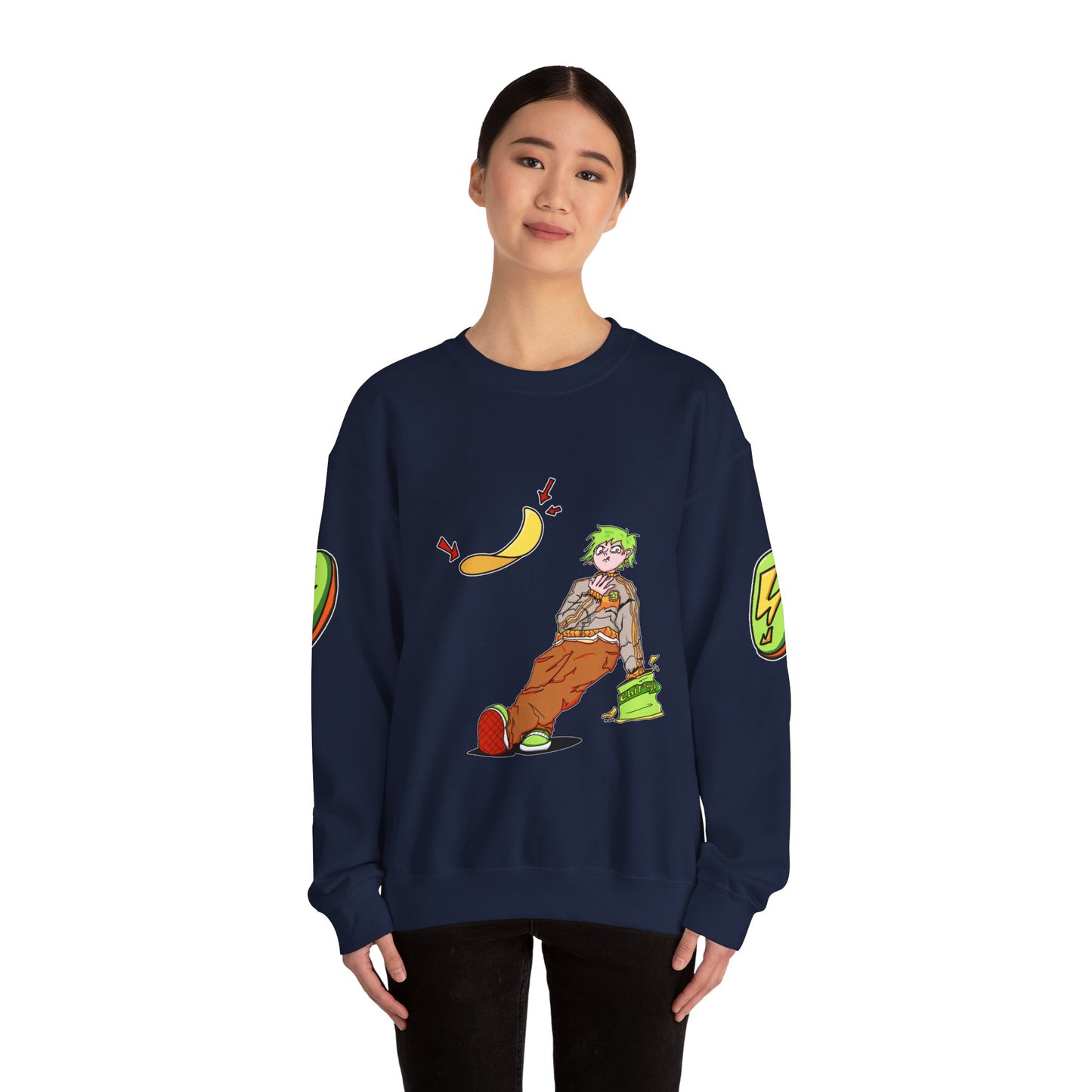Falling Chips Star Crest Crewneck Sweatshirt