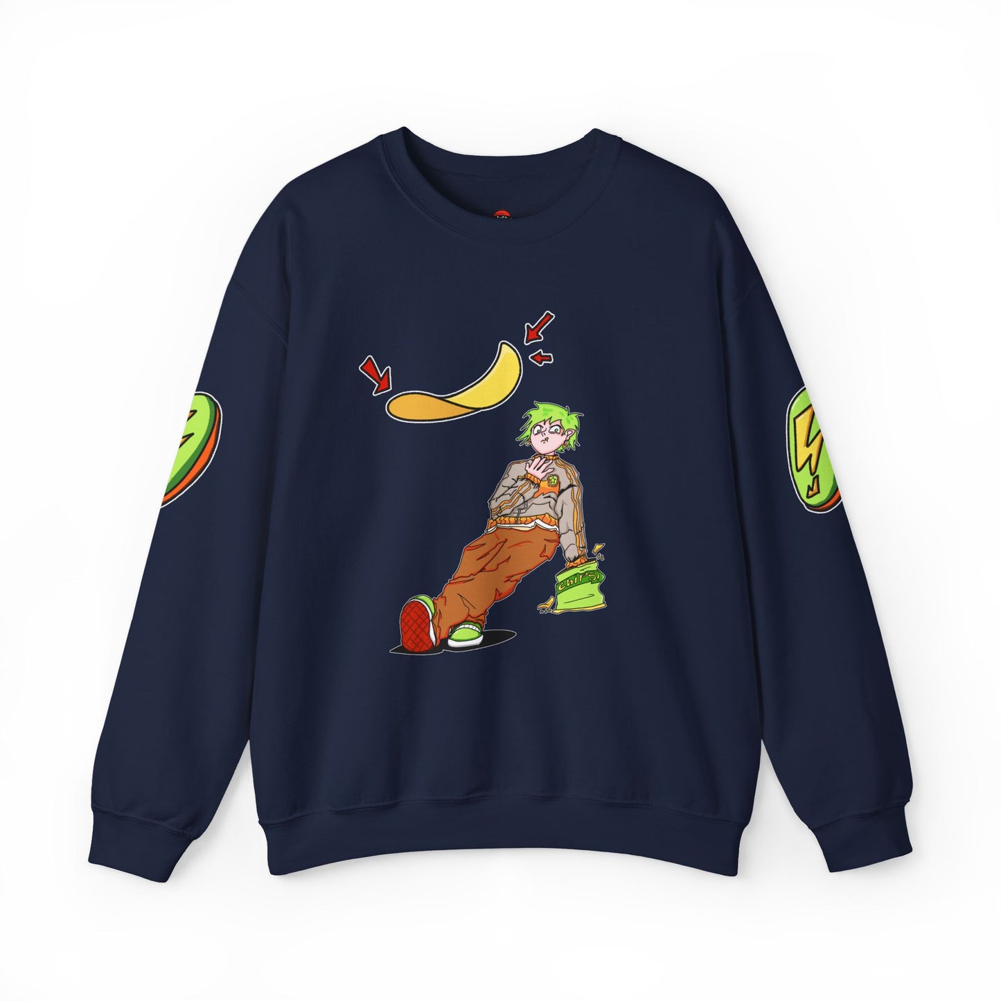 Falling Chips Star Crest Crewneck Sweatshirt