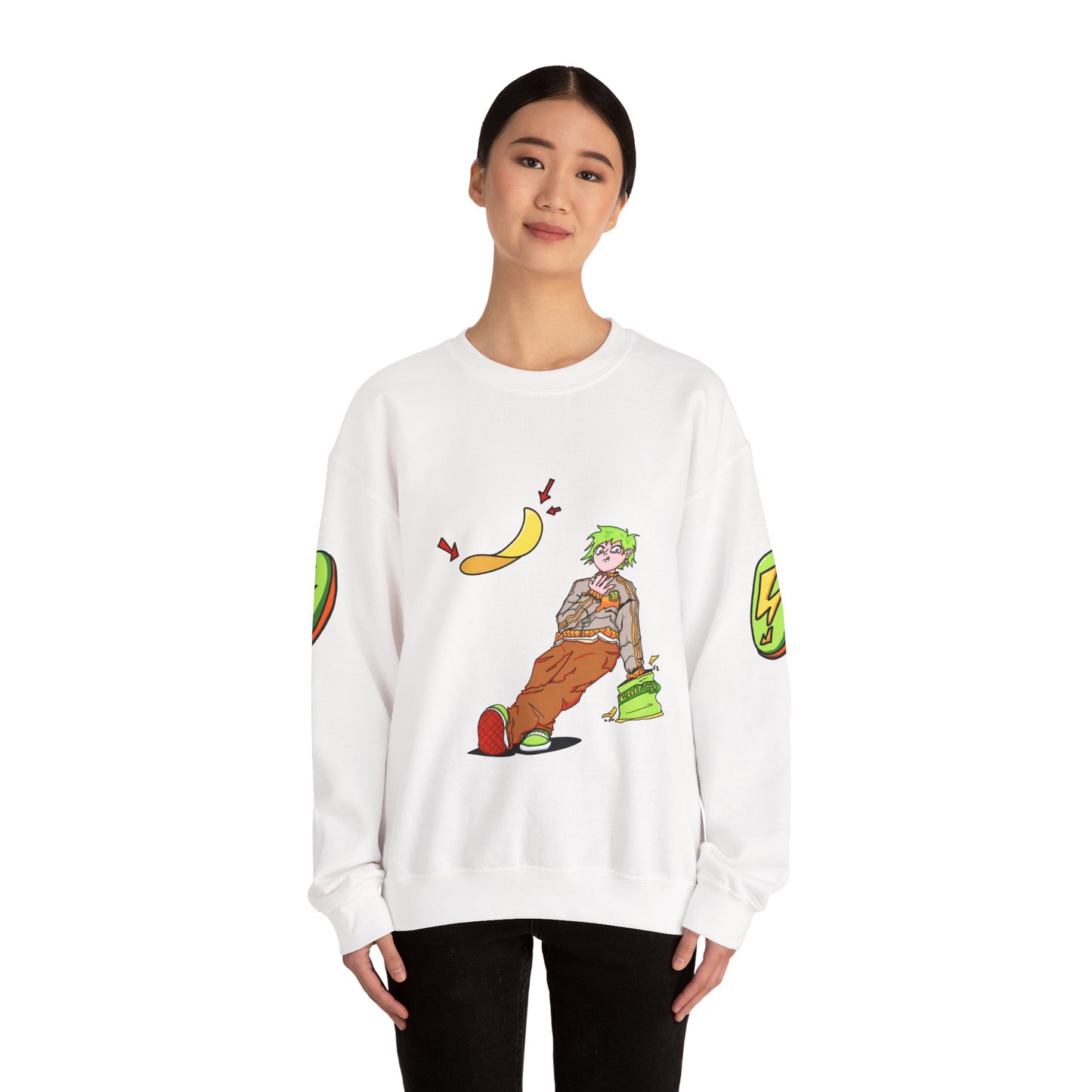 Falling Chips Star Crest Crewneck Sweatshirt