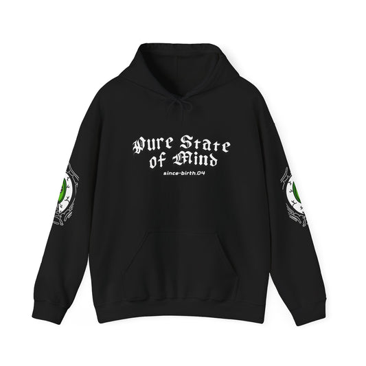 Hoodie — Green Eye Graphic Hoodie with “Stay Focus Bro”